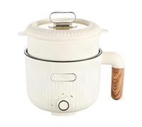 Hot Pot électrique avec cuiseur vapeur, poêle électrique de 2 l, multicuiseur portable, anti-adhésif, mini marmite rapide, pot de voyage, cuiseur à pâtes, casserole électrique, idéal pour la cuisine