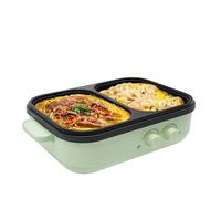 Hot Pot électrique avec grill, Cuisinière électrique 2 en 1, Gril électrique pour 2 à 6 personnes Repas de famille
