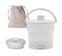 Hot Pot électrique Pliable de Voyage, Cuisinière électrique de Pliable 1 L 700 W Multifonctionnelle avec Le Support Bouilloire de Voyage Pliable avec Base en Acier Inoxydable pour Dortoir Camping