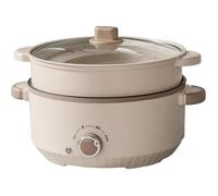 Hot Pot Électrique Portable 4,6 L Avec Cuiseur Vapeur 1350W