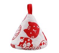 Hot Pot Lid Handle Oven Mitts | Insulated Non-Slip Triangular Kitchen Gloves With Cat Design, Heat-Resistant Protector For Cooking, Grill, BBQ, Smoker, Outdoor, Apartment & Home Kitchen Use
