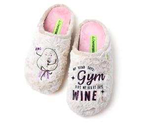 HOT POTATOES Blantyre Chaussons pour femme, Off-White, 38 EU, blanc ivoire, 38 EU