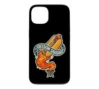 Hot Rocket Freedom Dog Saucisse Funny 4th of BBQ July Grill Coque pour iPhone 13