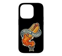 Hot Rocket Freedom Dog Saucisse Funny 4th of BBQ July Grill Coque pour iPhone 14 Pro