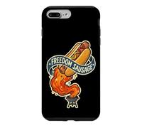 Hot Rocket Freedom Dog Saucisse Funny 4th of BBQ July Grill Coque pour iPhone 7 Plus/8 Plus