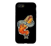 Hot Rocket Freedom Dog Saucisse Funny 4th of BBQ July Grill Coque pour iPhone SE (2020) / 7/8