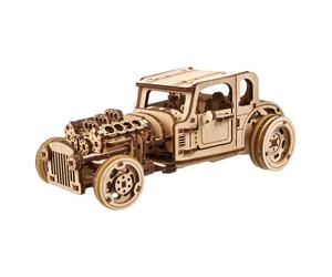 Hot Rod souris furieuse en bois à construire ? maquette mécanique 3D à double moteur brown TU