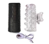 Hot Rollers Hair Curlers, Electric Rollers, 1.26×3.34inches Self-Adhesive Portable Hair Crimper, Wig Curling Styling Tools, Flawless Curls for Medium Curl