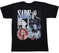 Hot Sade Love Rock Tour Black Music Funny Unisex 100% Cotton Short-Sleeve T-Shirts Black S