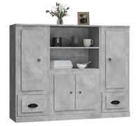 HOT SALE*Buffets （3 pcs）- SHELD - Commode à tiroirs/MEUBLE BAS - gris béton bois d'ingénierie M7440581