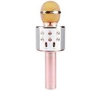 Hot sales téléphone sans fil bluetooth ktv accessoires hand hold sing microphone - or rose Rose G