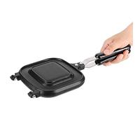 Hot Sandwich Maker, pour Cuisinières à Gaz, Croustillant Grillé, Simple, Aluminium, 14,4" X 6,3" X 1,4" (L X W X H) (36,5 X 16 X 3,5 Cm), Noir, Extérieur, Camping