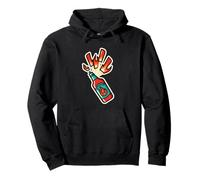 Hot Sauce Lover Spicy Food Fire Flames Chili Angry Retro Sweat à Capuche