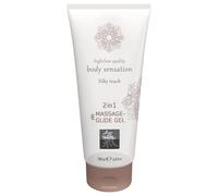 HOT - Shiatsu 2en1 toucher soyeux - lubrifiant de massage soyeux (200 ml)