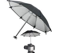 Hot Shoe Parapluie Protection Pluie - Housse Imperméable Universelle Couverture Solaire Contre Accessoires Diamètre 29Cm Pour Appareils Photo Reflex Dslr L'Objectif, Noir,1 Pcs[HDM5235316]