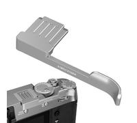 HOT SHOW Poignée de maintien pour pouce pour appareil photo - Poignée repose-pouce en d'aluminium - Accessoire pour appareil photo - Coussinets en silicone anti-rayures - Noir/argenté