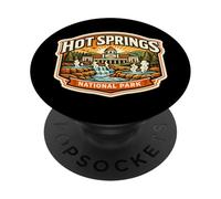Hot Spings Souvenir du Parc National de l'Arkansas pour Randonneur PopSockets PopGrip Adhésif
