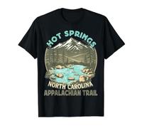 Hot Springs - Caroline du Nord - Appalachian Trail Randonnée T-Shirt Graphique avec Valeur