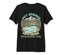 Hot Springs - Caroline du Nord - Appalachian Trail Randonnée T-Shirt Haut de Gamme