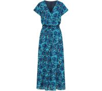 Hot Squash Hot Squash Blue Chiffon Maxi Dress Blue EU 42 (UK 14)