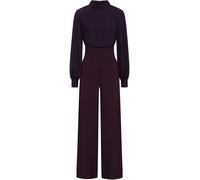 Hot Squash Purple Wide Leg Jumpsuit With Blouson Sleeve