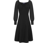 Hot Squash Robe HotSquash Scuba Fit N Flare noire à manches blouson Noir 12