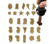 Hot Stamps For Tool - Letters Branding Kit, Copper Numbers & Symbols Woods Burnings Tool| Stamping Kit | Sculpture Head Tools Branding Letters