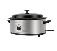 Hot Stone Appareil chauffant 6 l en acier inoxydable pour pierres de | Pot intérieur en émail double couche, thermostat jusqu'à 100 °C, pour les salons de spa et le bien-être à domicile