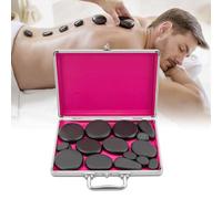 Hot Stone Kit de massage avec 18 pierres chaudes, appareil chauffant pour spa, relaxation, massothérapie