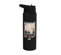 Hot Stuff Too Cute To Care Stainless Steel Insulated Water Bottle