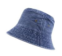 Hot Summer Bucket Hat - Chapeau de soleil tendance pour la plage, la pêche - Boonie d'extérieur pour homme et femme Rkz329, bleu marine, Taille unique