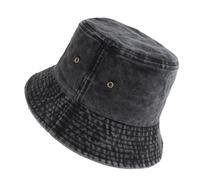 Hot Summer Bucket Hat - Chapeau de soleil tendance pour la plage, la pêche - Boonie d'extérieur pour homme et femme Rkz329, Noir , Taille unique
