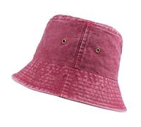 Hot Summer Bucket Hat - Chapeau de soleil tendance pour la plage, la pêche - Boonie d'extérieur pour homme et femme Rkz329, bordeaux, Taille unique
