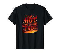Hot to Go : Fiery Horse Trot Graphic Art T-Shirt, Homme, Noir, 4XL