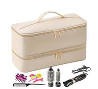 Hot Tools - Sac de voyage pour sèche-cheveux et fer à friser - Sac de transport pour sèche-cheveux et fer à friser - Sac de transport - Anti-poussière - Organiseur pour sèche-cheveux, Champagne, voir