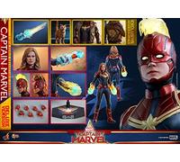 Hot Toys Avengers Movie Masterpiece Series MMS 522 Captain Marvel (Deluxe Version) 1/6 Sixth Scale Collectible Action Figure