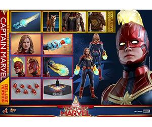 Hot Toys Avengers Movie Masterpiece Series MMS 522 Captain Marvel (Deluxe Version) 1/6 Sixth Scale Collectible Action Figure