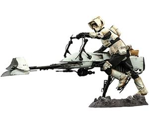 Hot Toys Ensemble de Collection Scout Trooper et Speeder Bike 1:6, Blanc (HT906340)