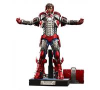 Figurine Hot Toys Mms600 - Marvel Comics - Iron Man 2 - Tony Stark Mark 5 Suit Up Deluxe Version
