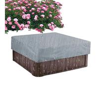 Hot Tub Cover - 220 x 220 x 30 cm 420D Oxford Fabric Waterproof Square Spa Protector | Heavy Duty UV Resistant Dustproof Outdoor Bathtub Table Chair Rain Protection 530 g
