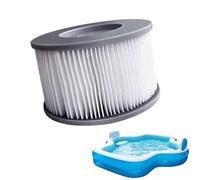 Hot Tub, Pool Filter, Replacement Cartridge, 4.24x6.8in Spa Cleaner, Inflatable Compatible for Water Purification, Debris Removal, Easy Maintenance, Long Lasting, Outdoor Use, Home Spa