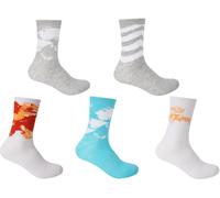 Hot Tuna Crew Socks 5Pk Ladies Multiple Femmes 4-8 Female