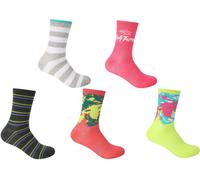 Hot Tuna Crew Socks 5Pk Ladies Multiple Femmes 4-8 Female