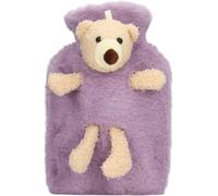 Hot Water Bag,Cute Plush Bear Design,1000 ml Hot Water Bag,for Arthritis and Menstrual Cramps (PURPLE)