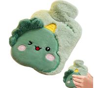 Hot Water Bag, Hand and Feet Warmer with Cute Animal Cover, Reusable Cold Water Bottle for Neck, Shoulder, Portable Cozy Warmer for Cold Weather