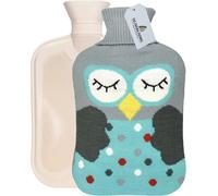 Hot Water Bag Hot Water Bottle 2 Litre Rechargeable Heated With Knit Cover For Pain Relief Hot Cold Therapy,Cartoon Owl.[I56]
