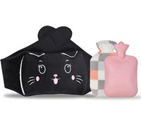 Hot Water Bottle 1 Litre With Cover Belt For Back,Stomach And Neck-Ideal For Pain Relief And Relaxation-3 In 1 Hot Water Bottle