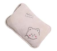 Hot Water Bottle - Short en velours pour la maison, le bureau, l'école, les activités en plein air - 10 x 7 x 2 po