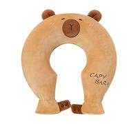 Hot Water Bottle | U Shape Cute Capybara Warm Winter Supplies | Hot Water Bottle With Cover | For Offices School Outdoor Travel Hotel Night Holiday Period Animal Neck Spine
