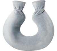 Hot Water Bottle U Shape Premium Natural Rubber Hot Water Bottle With Removable Washable Fleece Cover For Women Kids 2l